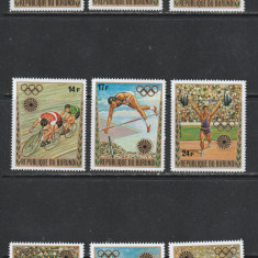 Burundi 1972 - Jocurile Olimpice Munchen 9v MNH