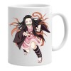 Cana alba personalizata anime demon slayer nezuko, INOVATIX&reg;. 330 ml, Oem