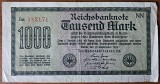 Bancnota Germania 1000 Mark 1922