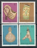 Ungaria 1969 Mi 2528/31 MNH - Ziua timbrului: arta populara din lemn