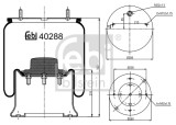 FEBI BILSTEIN 40288 Burduf, suspensie pneumatica