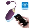 Ou Vibrator Abner, 12 Moduri Vibratii, Bluetooth Control Free App, Silicon, USB, Violet