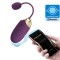 Ou Vibrator Abner, 12 Moduri Vibratii, Bluetooth Control Free App, Silicon, USB, Violet