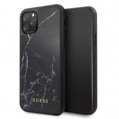 Husa Hard iPhone 11 Pro Black Marble Guess foto