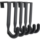 Cumpara ieftin Cuier de plastic pentru usa, Set 2 buc., universal, negru, plastic, 2.2 x 1 x 5 cm