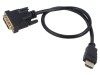 Cablu DVI-D la HDMI 0,5m negru, Lanberg
