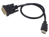Cablu DVI-D la HDMI 0,5m negru