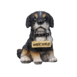 Decoratiune pentru gradina, din rasina, model catel, inaltime 14cm / ZTS 8022