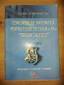 Concursul de matematica pentru elevii de clasa a 4-a &amp;bdquo;Traian Lalescu&amp;rdquo; foto