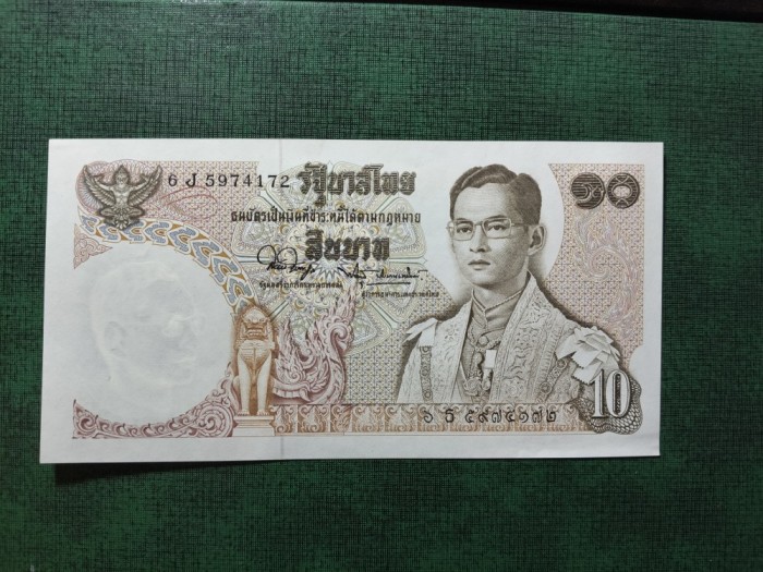 THAILANDA 10 BATH UNC