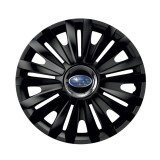 Cumpara ieftin Set 4 capace roti Royal Negru Cu Inel Cromat pentru gama auto Subaru, R16