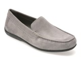 Cumpara ieftin Mocasini GEOX gri, U450WB, din piele intoarsa