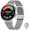 SMARTECH SmartWatch cu 2 Curele, Apel Bluetooth, Monitorizare Somn, Calorii, Moduri Sport, Ciclu Menstrual, Distanta Parcursa, Ritm Cardiac, Nivel Oxi