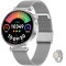 SMARTECH SmartWatch cu 2 Curele, Apel Bluetooth, Monitorizare Somn, Calorii, Moduri Sport, Ciclu Menstrual, Distanta Parcursa, Ritm Cardiac, Nivel Oxi