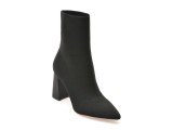 Botine elegante ALDO negre, PLUMTREE 001, din material textil