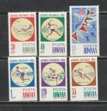 Romania 1964 - #586 Jocurile Balcanice de Atletism 6v MNH, Nestampilat