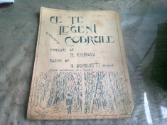 CE TE LEGENI CODRULE. ROMANATA - VERSURI M. EMINESCU, MUZICA C. SCHELETTI foto