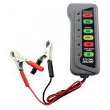 Tester de alternator si baterie acumulator Carguard, afisare LED, pentru autoturisme camioane, tensiune 12 24V