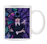 Cana alba personalizata Wednesday, Familia Addams, INOVATIX&reg;. 330ml, Oem