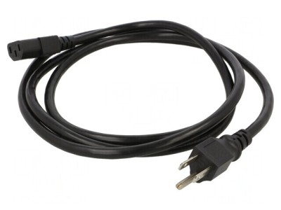 Cablu Alimentare 2m Negru IEC C13 la NEMA 5-15 foto