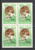 Romania.1974 Campioana mondiala la handbal masculin-supr. bloc 4 YR.566, Nestampilat