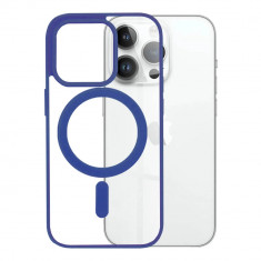 Husa Antisoc iPhone 14 Pro MagSafe Pro Incarcare Wireless Albastru