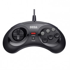 Controller Retro Bit Sega Md 8 Button Usb Black Pc foto