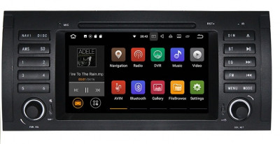 Navigatie Auto Multimedia cu GPS BMW Seria 5 E39 X5 E53 Seria 7 E38, Android 10, 2GB RAM, Internet, 4G, Aplicatii, Waze, Wi-Fi, USB, Bluetooth, Mirror foto