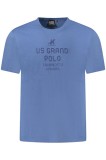 U.S. Grand POLO Tricou barbati cu imprimeu din bumbac, regular fit, albastru, S, 2XL, L, M, XL, U.S. GRAND POLO EQUIPMENT &amp; APPAREL