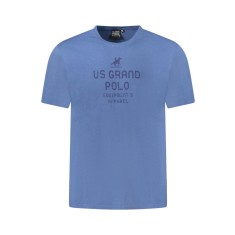 U.S. Grand POLO Tricou barbati cu imprimeu din bumbac, regular fit, albastru, S