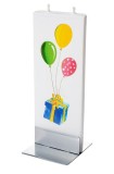 Lumanare plata pictata baloane Flatyz