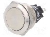 Intrerupator anti-vandalism, ON-(ON), &Oslash;22mm, EAO, 82-6151.1000