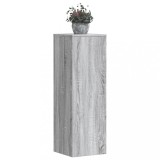 Cumpara ieftin Suporturi plante 2 buc. gri sonoma 33x33x100cm lemn prelucrat
