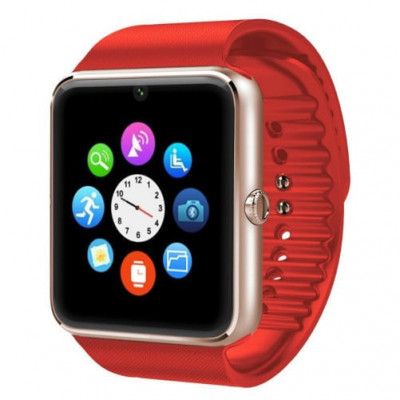 Ceas Smartwatch cu Telefon iUni GT08s Plus, BT, 1.54 inch, Rosu foto