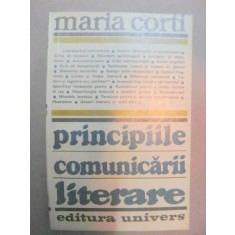 PRINCIPIILE COMUNICARII LITERARE-MARIA CORTI BUCURESTI 1981
