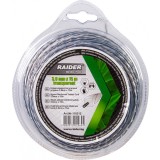 Fir patrat rasucit pentru motocoase, 3 mm x 15 m, transparent, Riader Garden Tools 110312