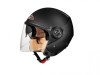 Casca Scuter SMK Cooper Negru Mat, Marime XS, Open Face, Viziera Anti-zgarieturi, Sistem Micrometric, Certificata ECE 22.05