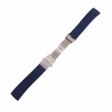 Curea de silicon albastra cu inchidere deployant 16mm 18mm 20mm 22mm 24mm WZ863, Time Veranda