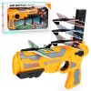 Set Arma de jucarie tip lansator de avioane, Air Battle, Portocaliu, Flippy