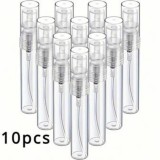 Set 10 sticlute spray parfum reutilizabile, transparente, 5 ml