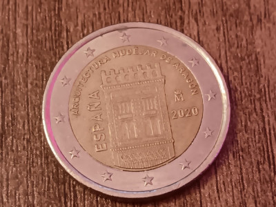 M3 C50 - Moneda foarte veche - 2 euro - omagiala - Spania - 2020 foto