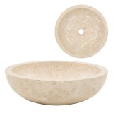 Cumpara ieftin Chiuveta, crem, 40 x 12 cm, marmura