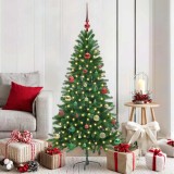 vidaXL Brad de Crăciun cu 150 LED cu suport Verde 150 cm PE 3396326