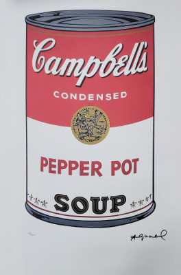 Andy Warhol ( 1928 - 1987 ) - Conserva de supa Campbell, Cromolitografie foto