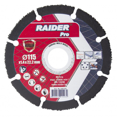 Disc taiere multi-suprafata Raider, 115 x 22.2 mm foto