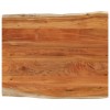 VidaXL Blat masă 110x80x3,8 cm dreptunghiular lemn acacia margine vie 370653