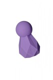Vibrator Mini Wand BlissKey FairyGasm, 10 Moduri Vibratii, Silicon, USB, Violet, 7.5 cm