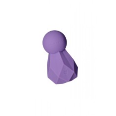 Vibrator Mini Wand BlissKey FairyGasm, 10 Moduri Vibratii, Silicon, USB, Violet, 7.5 cm