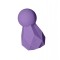 Vibrator Mini Wand BlissKey FairyGasm, 10 Moduri Vibratii, Silicon, USB, Violet, 7.5 cm