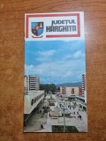 pliant de prezentare si harta judetul harghita - din anul 1978